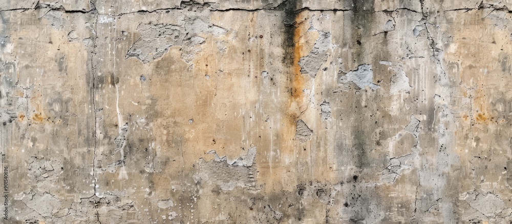 Aufkleber old weathered concrete wall providing a textured background with copy space image.