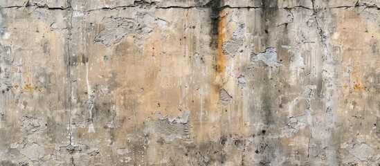 Old weathered concrete wall providing a textured background with copy space image.