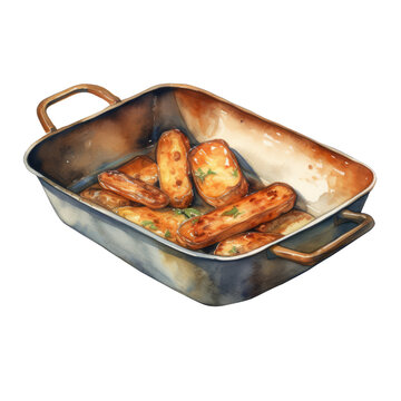 recommend clip art: Roasting Pan Clipart Illustration
