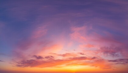 Obraz premium sunset sky with clouds