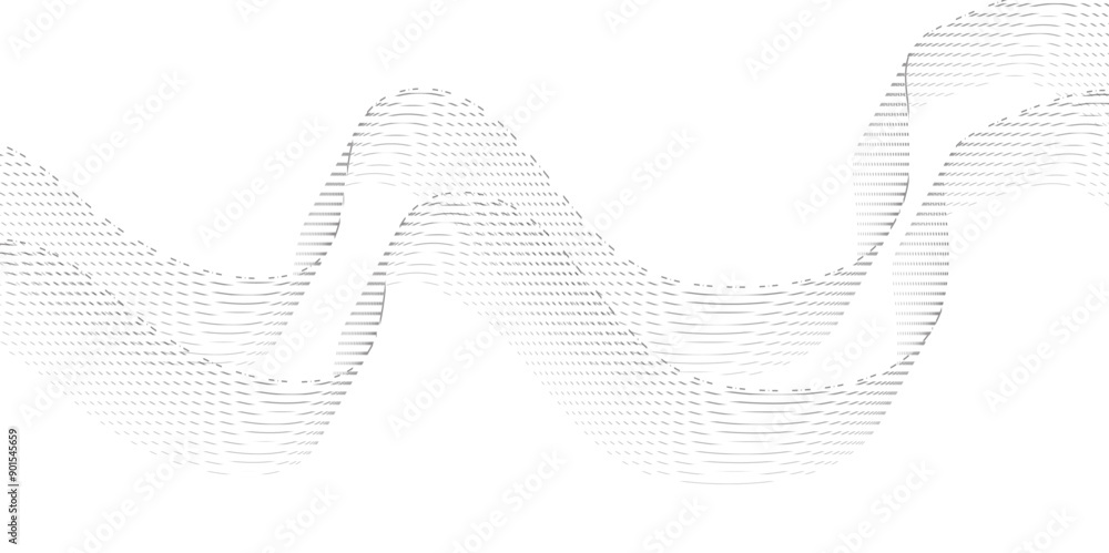 Poster abstract wave blend lines on transparent background. design for banner, wallpaper, background and ma