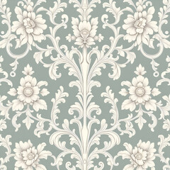 seamless pattern with flowers