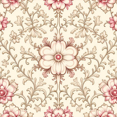 Obraz premium seamless pattern with flowers 