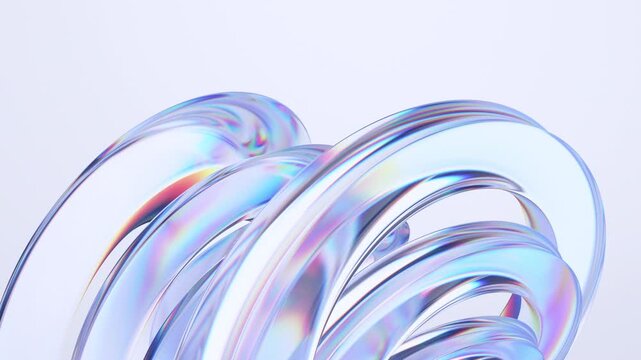 Abstract colorful background, 4k seamless looping animation, 3d render