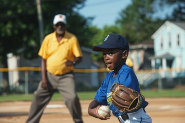 In a Houston outdoor training game, baseball, bat, and guy prepare for a fast ball. Softball, fitness, and sports pitchers pitching fast in team performance