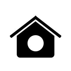 Bird house icon on a white background
