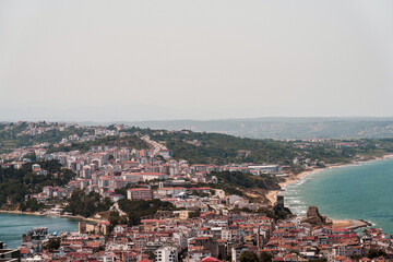 View of Sinop city and Black Sea