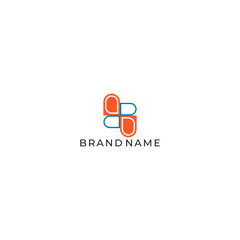 ILLUSTRATION ABSTRACT GEOMETRIC LINES BUSSINES LOGO ICON SIMPLE TEMPLATE DESIGN VECTOR