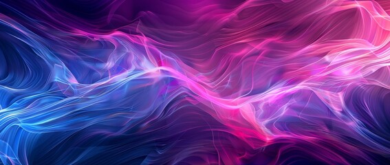 Digital art created with colorful waves of vibrant hues creating a modern and dynamic visual impact.