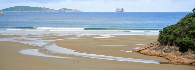Obraz premium Tidal river mouth, Wilson's Promontory, Victoria, Australia