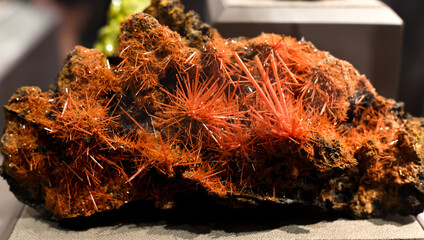 Crocoite is a mineral consisting of lead chromate, PbCrO4, and crystallizing in the monoclinic...