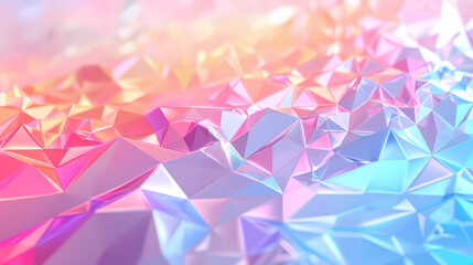 Abstract geometric illustration in neon colors