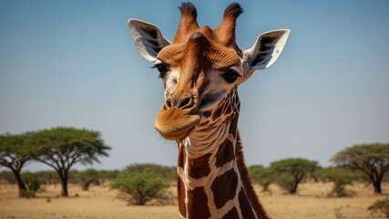 Somali Giraffe, commonly known as Reticulated Giraffe.