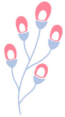 lily flowers illustration dove of peace