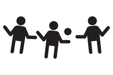 Football player vector icon. Symbol in Line Art Style for Design, Presentation, Website or Apps Elements, Logo. Pixel vector graphics - Vector