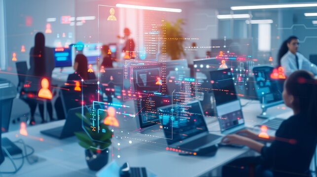 Future of Collaboration: AI and People in Dynamic Robotic Centre Workspace