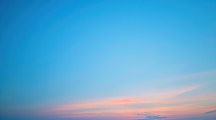 Fototapeta premium Vibrant blue sky sunset