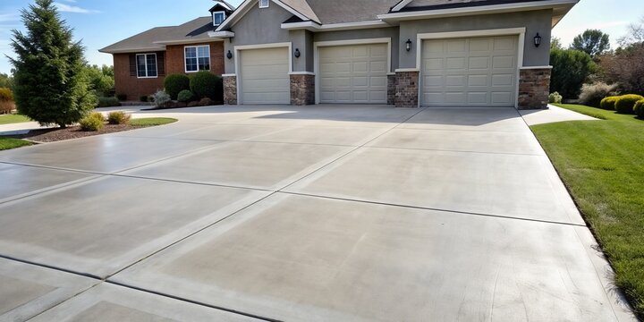 smooth concrete driveway in des moines iowa