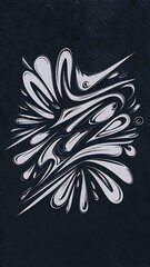 Black abstract background with carbon texture, illustration design