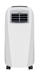 White portable air conditioner