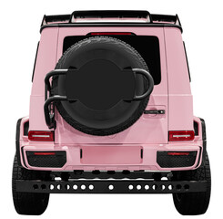Back view pink off road suv car © Ratchapon