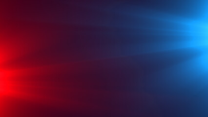 Red and blue light rays background