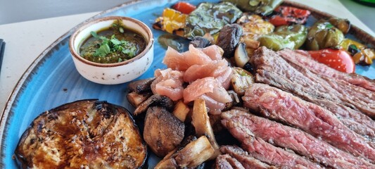 traditional greek tagliata dish