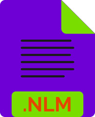 Fototapeta premium NLM File icon minimal