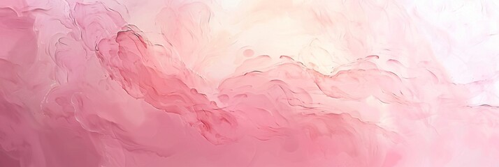 Fototapeta premium Elegant pink abstract background. Delicate peach pastel background with splashes and brush strokes. For invitation, card, banner, poster, web, birthday, wedding. Holiday concept