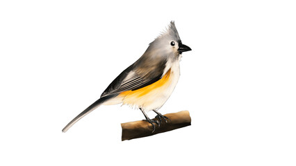 Cute little tufted titmouse 