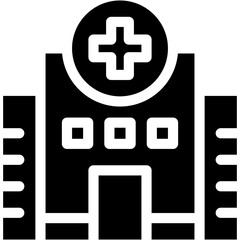 Obraz premium hospital, facility, clinic, medical, bulding Icon