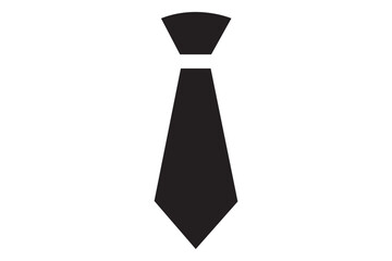 The tie icon. Necktie and neckcloth symbol. Flat