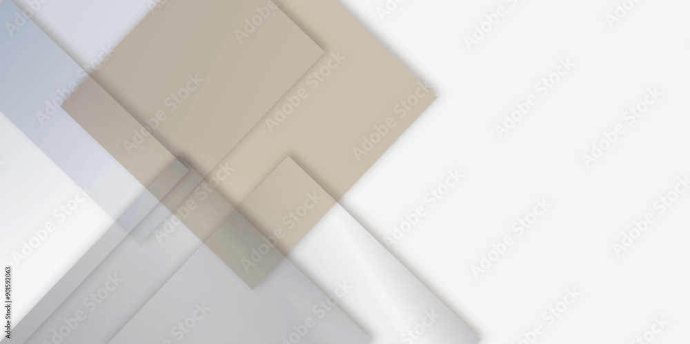 Aufkleber abstract white and grey gradient square pattern future concept texture background. concept for templ