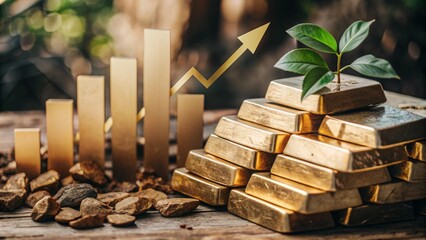 Gold is a valuable asset that is increasing in value.
