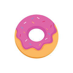 donut logo icon vector isolated on white background