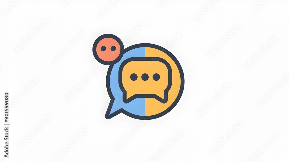 Poster chat plugin icon for digital and messaging platforms