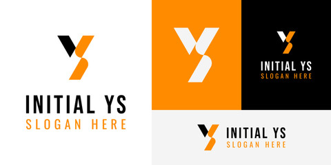 Initial Y S Young Youth Sport Gym Fitness Logo Design Branding Template