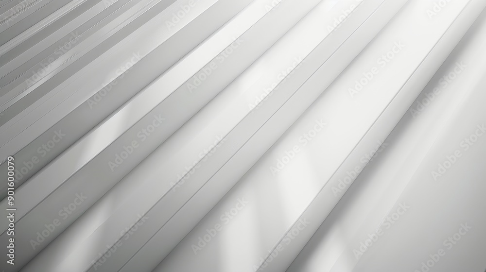 Poster abstract white and gray geometric background with diagonal lines.