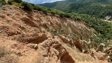 The Stob Pyramids located in the western part of the Rila Mountain rock formations, known as hoodoos