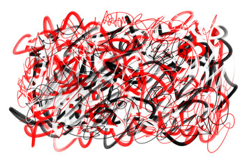 abstract graffiti in red black and white © GraphicZone