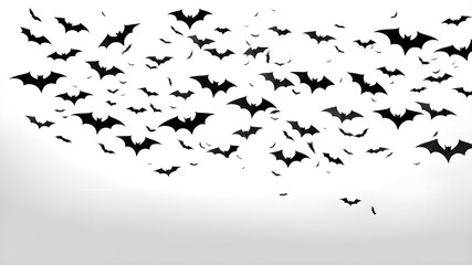 Fototapeta premium flying flock of bats