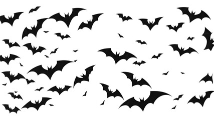 Fototapeta premium flying flock of bats