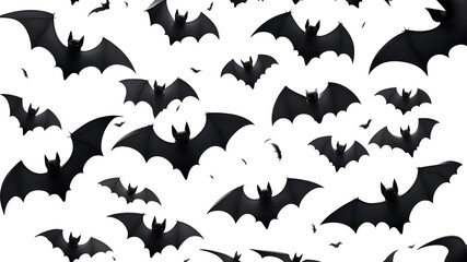 Fototapeta premium flying flock of bats