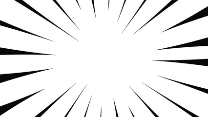 Obraz premium Pop art comic background vector. Abstract design with black line shape. Illustration design for cartoon, animation, website, social media.