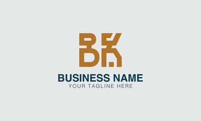BK B bk initial logo | initial based abstract modern minimal creative logo, vector template image. luxury logotype logo, real estate homie logo. typography logo. initials logo