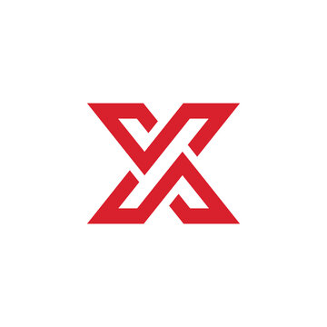 Abstract Geometric Initial Letter X Logo design vector template