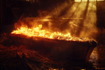 Halloween coffin