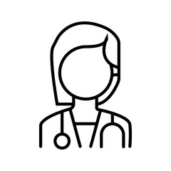 Obraz premium Set of diverse doctors characters. Illustrations in cartoon style. 