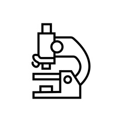 Microscope vector icon. Microscope icon,