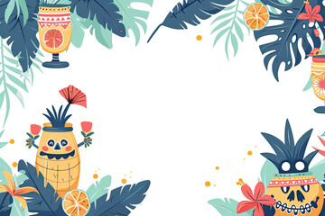 Tropical Mask Illustration